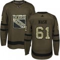 New York Rangers #61 Rick Nash Premier Green Salute to Service NHL Jersey
