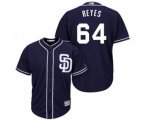 San Diego Padres Gerardo Reyes Replica Navy Blue Alternate 1 Cool Base Baseball Player Jersey