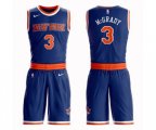 New York Knicks #3 Tracy McGrady Swingman Royal Blue Basketball Suit Jersey - Icon Edition