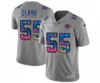 Kansas City Chiefs #55 Frank Clark Multi-Color 2020 NFL Crucial Catch NFL Jersey Greyheather