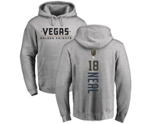 Vegas Golden Knights #18 James Neal Gray Backer Pullover Hoodie