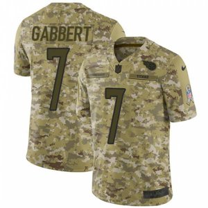 Tennessee Titans #7 Blaine Gabbert Limited Camo 2018 Salute to Service NFL Jersey