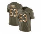 Cincinnati Bengals #53 Billy Price Olive Gold Men Stitched NFL Limited 2017 Salute To Service Jersey