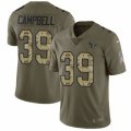 Houston Texans #39 Ibraheim Campbell Limited Olive Camo 2017 Salute to Service NFL Jersey