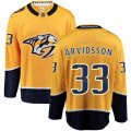 Nashville Predators #33 Viktor Arvidsson Fanatics Branded Gold Home Breakaway NHL Jersey