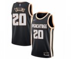 Atlanta Hawks #20 John Collins Authentic Black Basketball Jersey - 2019-20 City Edition