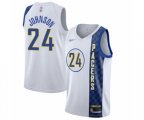 Indiana Pacers #24 Alize Johnson Authentic White Basketball Jersey - 2019-20 City Edition
