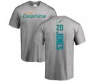 Miami Dolphins #20 Reshad Jones Ash Backer T-Shirt