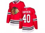 Chicago Blackhawks #40 John Hayden Red Home Authentic Stitched NHL Jersey