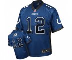 Indianapolis Colts #12 Andrew Luck Elite Royal Blue Drift Fashion Football Jersey