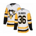Pittsburgh Penguins #36 Joseph Blandisi Authentic White Away Hockey Jersey