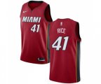 Miami Heat #41 Glen Rice Authentic Red Basketball Jersey Statement Edition