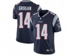New England Patriots #14 Steve Grogan Vapor Untouchable Limited Navy Blue Team Color NFL Jersey