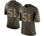 Chicago Bears #51 Dick Butkus Elite Green Salute to Service Football Jersey