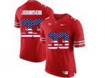 2016 US Flag Fashion Ohio State Buckeyes Pete Johnson #33 College Football Limited Jersey - Scarlet