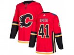 Adidas Calgary Flames #41 Mike Smith Red Home Authentic Stitched NHL Jersey