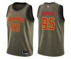Atlanta Hawks #95 DeAndre' Bembry Swingman Green Salute to Service NBA Jersey