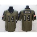 Buffalo Bills #14 Stefon Diggs Nike Olive 2021 Salute To Service Limited Player Jersey