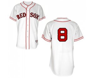 Boston Red Sox #8 Carl Yastrzemski Authentic White 1936 Turn Back The Clock Baseball Jersey
