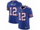 Buffalo Bills #12 Jim Kelly Vapor Untouchable Limited Royal Blue Team Color NFL Jersey