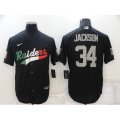 Oakland Raiders #34 Bo Jackson Black Mexico Nike Limited Jersey