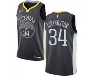 Golden State Warriors #34 Shaun Livingston Swingman Black Alternate Basketball Jersey - Statement Edition