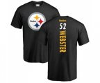 Pittsburgh Steelers #52 Mike Webster Black Backer T-Shirt