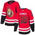 Ottawa Senators #18 Ryan Dzingel Authentic Red Drift Fashion NHL Jersey
