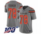 Cleveland Browns #78 Greg Robinson Limited Gray Inverted Legend 100th Season Football Jersey