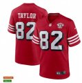 San Francisco 49ers Retired Player #82 John Taylor Nike Scarlet Retro 1994 75th Anniversary Throwback Classic Limited Jersey