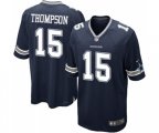 Dallas Cowboys #15 Deonte Thompson Game Navy Blue Team Color Jersey