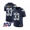 Los Angeles Chargers #33 Derwin James Navy Blue Team Color Vapor Untouchable Limited Player 100th Season Football Jersey