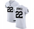 Oakland Raiders #22 Isaiah Crowell White Vapor Untouchable Elite Player Football Jersey