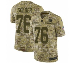 New York Giants #76 Nate Solder Limited Camo 2018 Salute to Service NFL Jersey