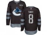 Vancouver Canucks #8 Christopher Tanev Black 1917-2017 100th Anniversary Stitched NHL Jersey