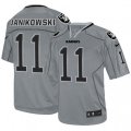 Oakland Raiders #11 Sebastian Janikowski Elite Lights Out Grey NFL Jersey