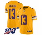 Minnesota Vikings #13 Josh Doctson Limited Gold Inverted Legend 100th Season Football Jersey