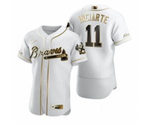 Atlanta Braves Ender Inciarte Nike White Authentic Golden Edition Jersey