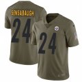 Pittsburgh Steelers #24 Coty Sensabaugh Limited Olive 2017 Salute to Service NFL Jersey