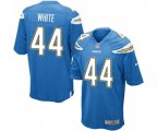 Los Angeles Chargers #44 Kyzir White Game Electric Blue Alternate Football Jersey