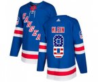 Adidas New York Rangers #8 Kevin Klein Authentic Royal Blue USA Flag Fashion NHL Jersey