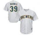 Milwaukee Brewers Corbin Burnes Replica White Alternate Cool Base Baseball Player Jersey