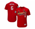 St. Louis Cardinals #6 Stan Musial Red Flexbase Authentic Collection Stitched Baseball Jersey