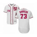 Washington Nationals #73 Tres Barrera White Home Flex Base Authentic Collection Baseball Player Jersey