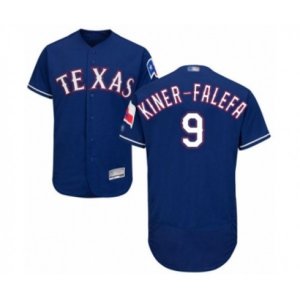 Texas Rangers #9 Isiah Kiner-Falefa Royal Blue Alternate Flex Base Authentic Collection Baseball Player Jersey