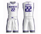 Sacramento Kings #22 Bruno Caboclo Swingman White Basketball Suit Jersey - Association Edition