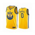 Golden State Warriors #0 D'Angelo Russell Swingman Gold Finished Basketball Jersey - Statement Edition