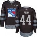 New York Rangers #44 Neal Pionk Black 1917-2017 100th Anniversary Stitched NHL Jersey