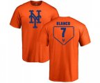 New York Mets #7 Gregor Blanco Orange RBI T-Shirt