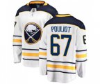 Buffalo Sabres #67 Benoit Pouliot Fanatics Branded White Away Breakaway NHL Jersey